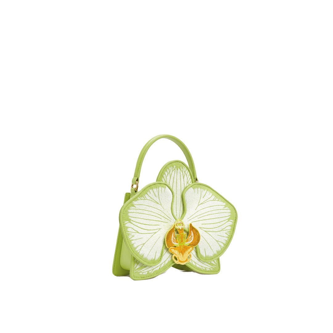 JW PEI Flora Orchid Shaped Top Handle Bag - Light Green by JW PEI