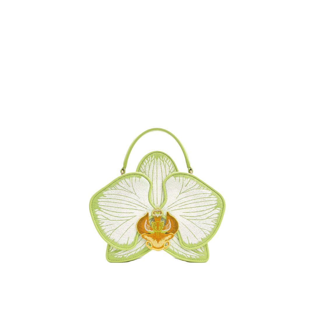 JW PEI Flora Orchid Shaped Top Handle Bag - Light Green by JW PEI
