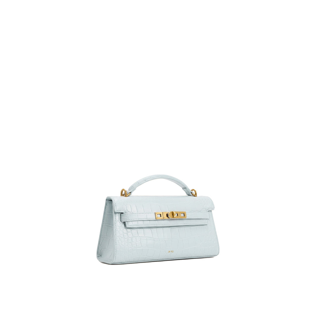 JW PEI Noor Top Handle Bag - Blue Croc by JW PEI