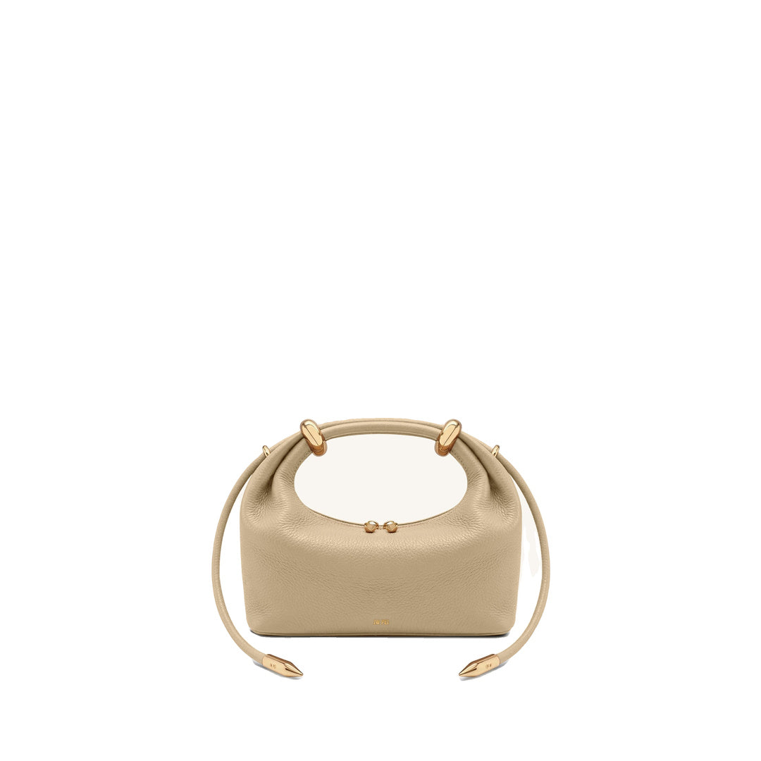 JW PEI Ellie Metal Ring Embellished Top Handle Bag - Beige by JW PEI