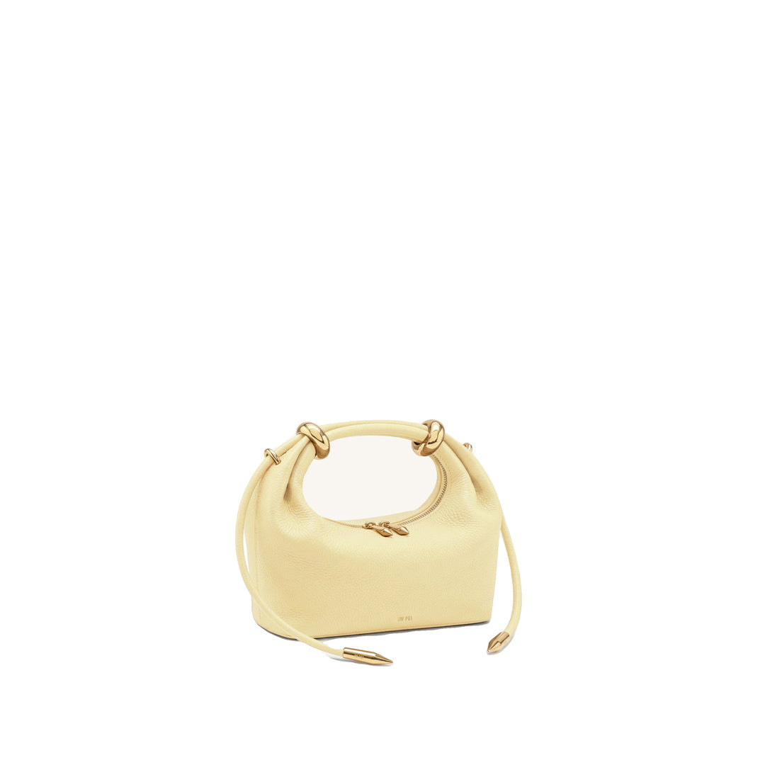 JW PEI Ellie Metal Ring Embellished Top Handle Bag - Lemon Yellow by JW PEI