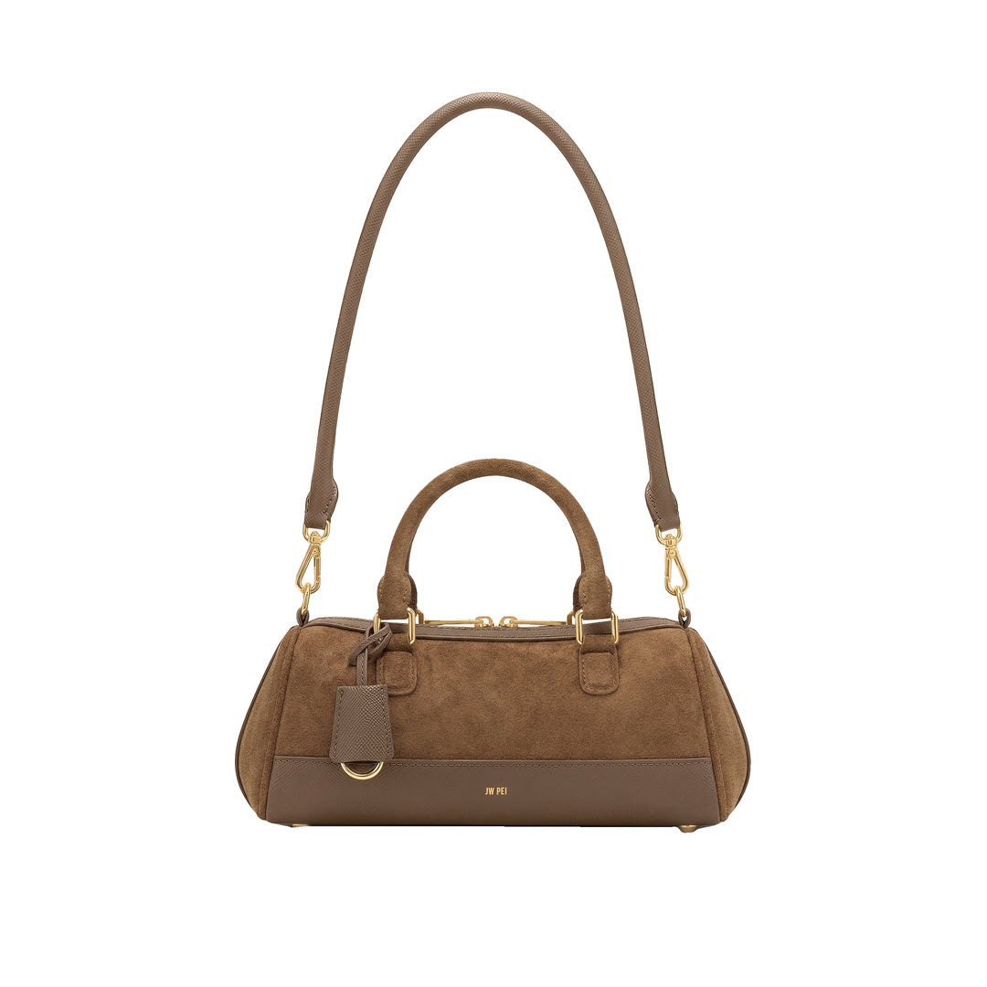 JW PEI Josie Barrel Shoulder Bag - Brown by JW PEI