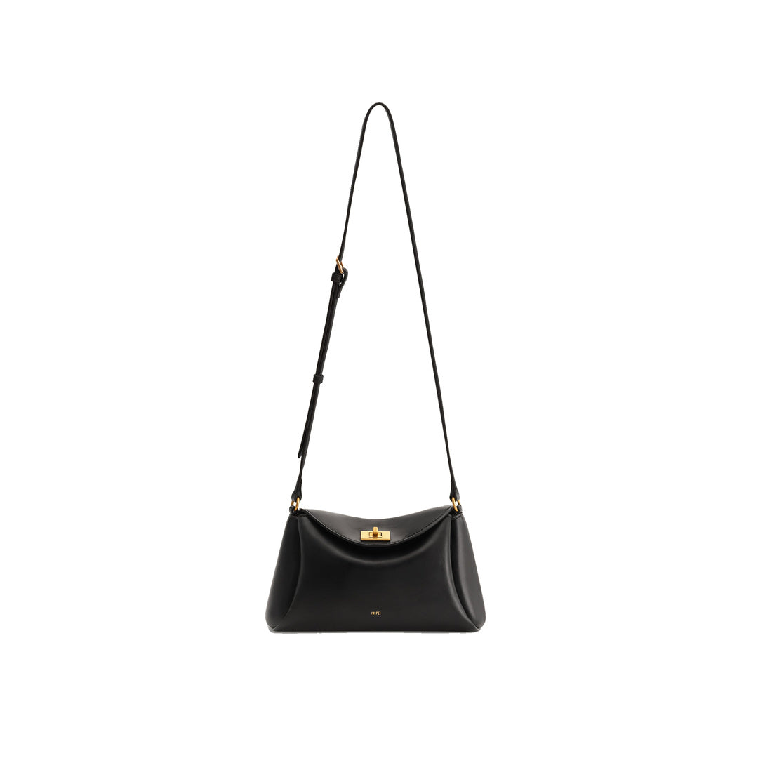 JW PEI Greta Twist-Lock Crossbody Bag - Black by JW PEI
