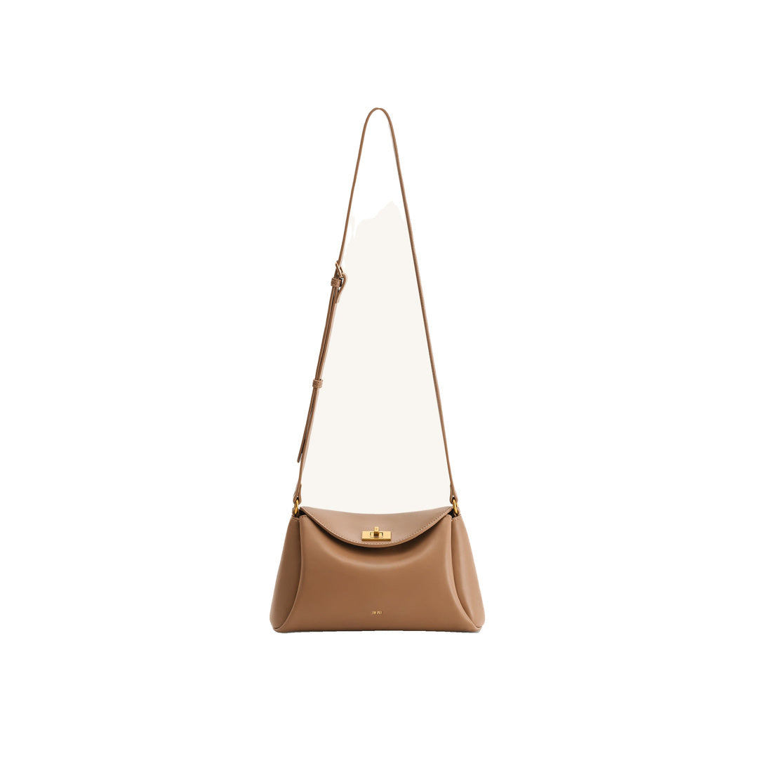 JW PEI Greta Twist-Lock Crossbody Bag - Brown by JW PEI