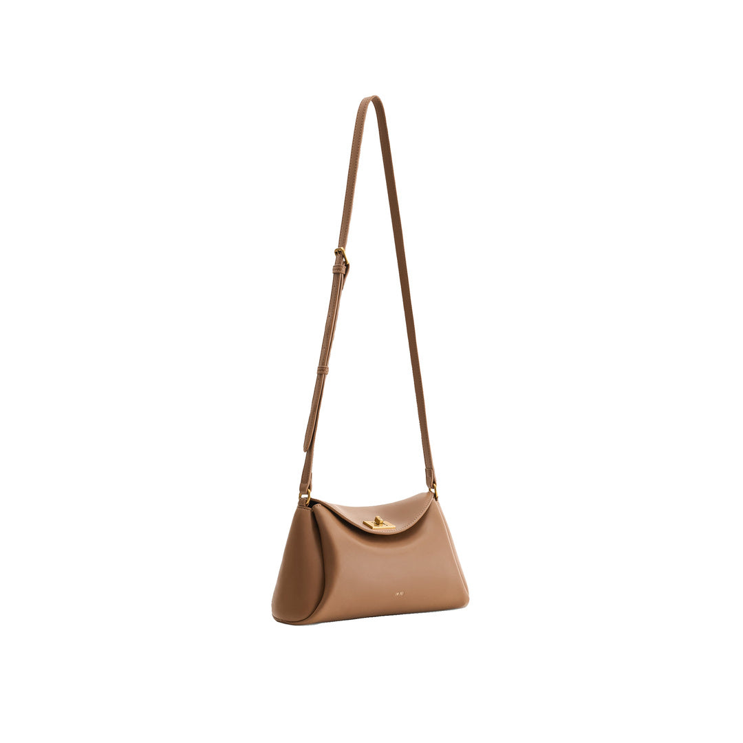 JW PEI Greta Twist-Lock Crossbody Bag - Brown by JW PEI