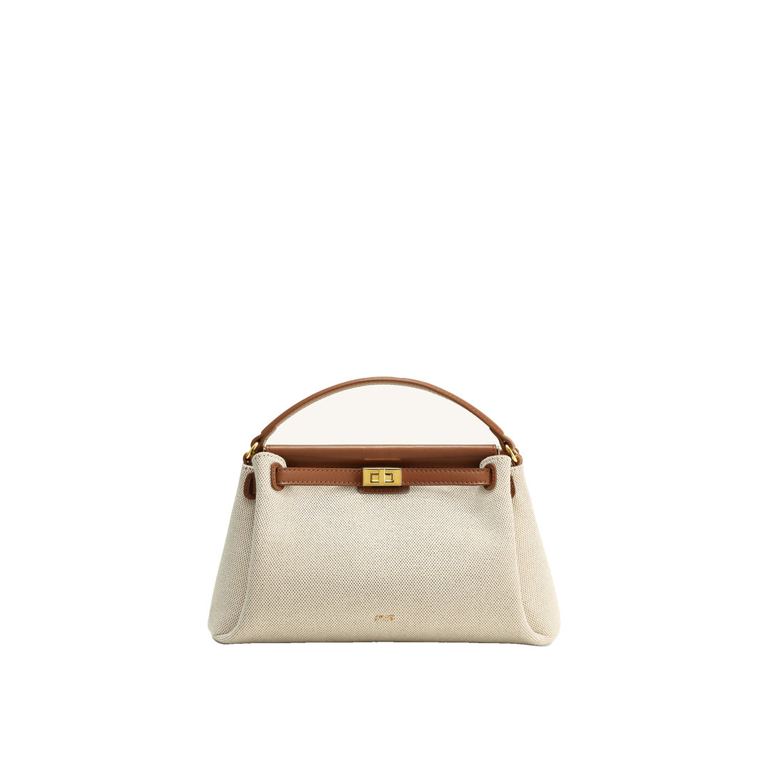 JW PEI Carmen Top Handle Bag - Brown Canvas by JW PEI