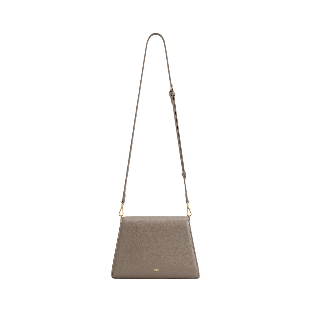 JW PEI Piper Pebbled Crossbody Bag - Taupe by JW PEI