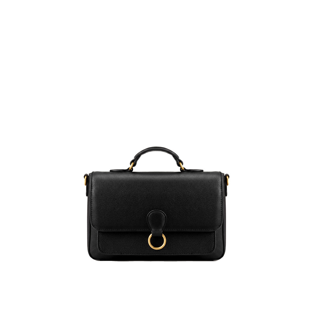 JW PEI Mirelle Pebbled Top Handle Satchel - Black by JW PEI