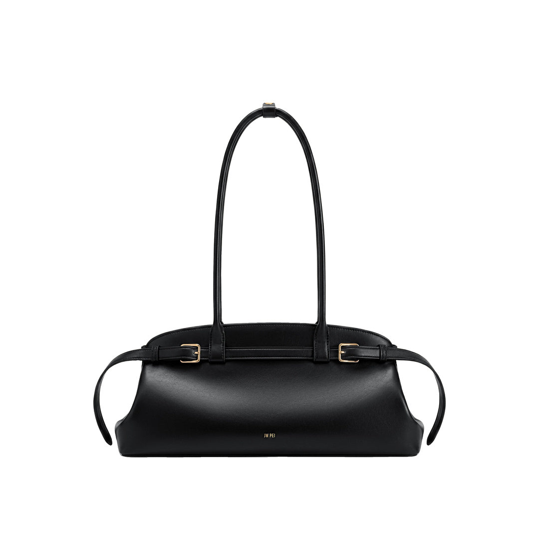 JW PEI Arden Belt Detail East-West Shoulder Bag - Black by JW PEI