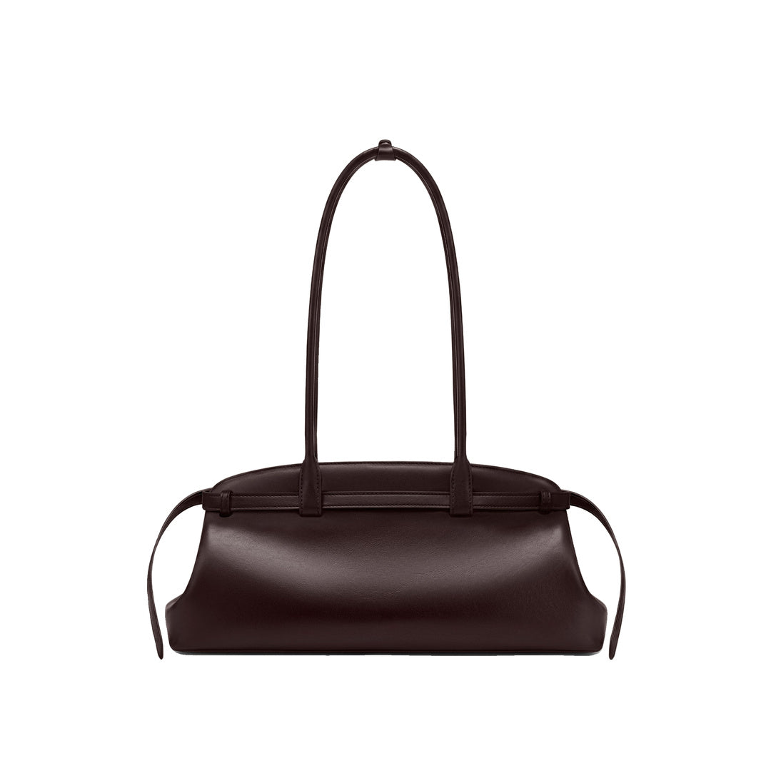 JW PEI Arden Belt Detail East-West Shoulder Bag - Dark Brown by JW PEI