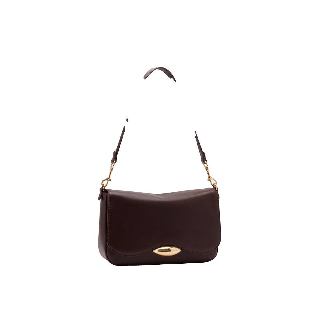 JW PEI Sofia Classic Flap Shoulder Bag - Dark Brown by JW PEI