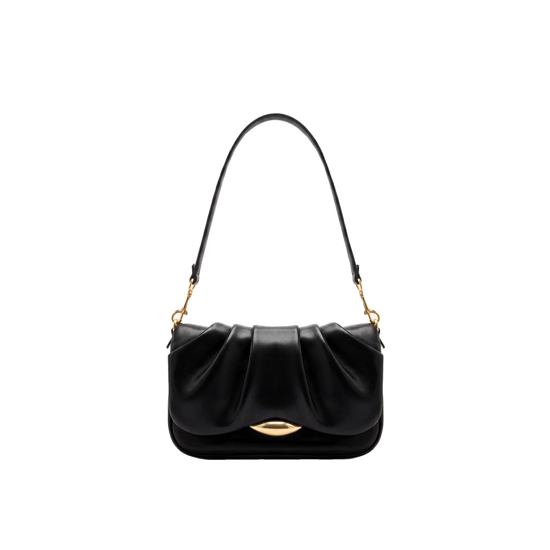 JW PEI Sofia Ruched Shoulder Bag - Black by JW PEI