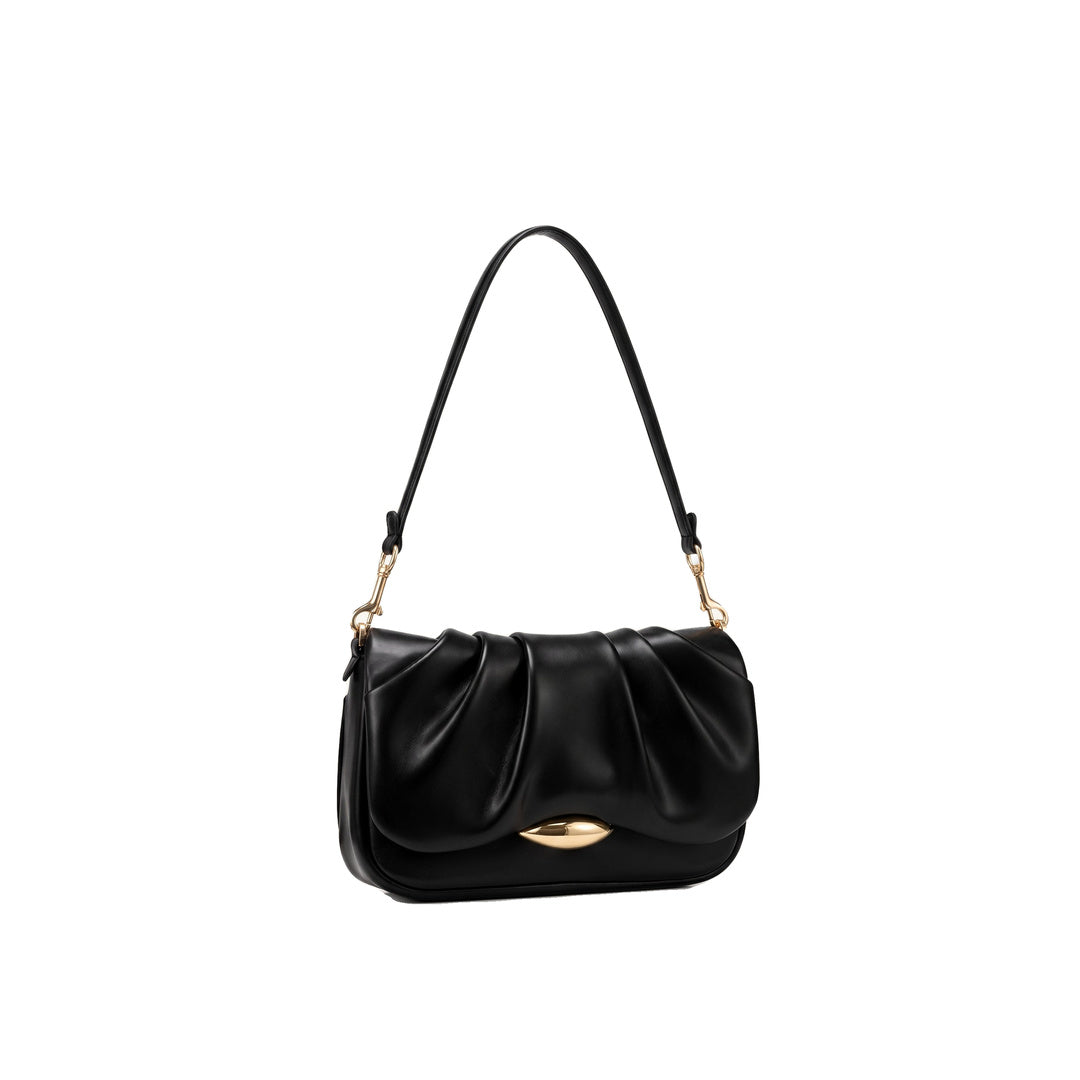 JW PEI Sofia Ruched Shoulder Bag - Black by JW PEI