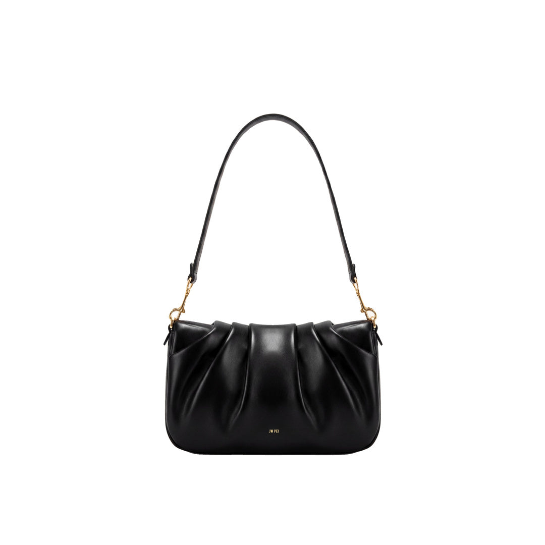 JW PEI Sofia Ruched Shoulder Bag - Black by JW PEI