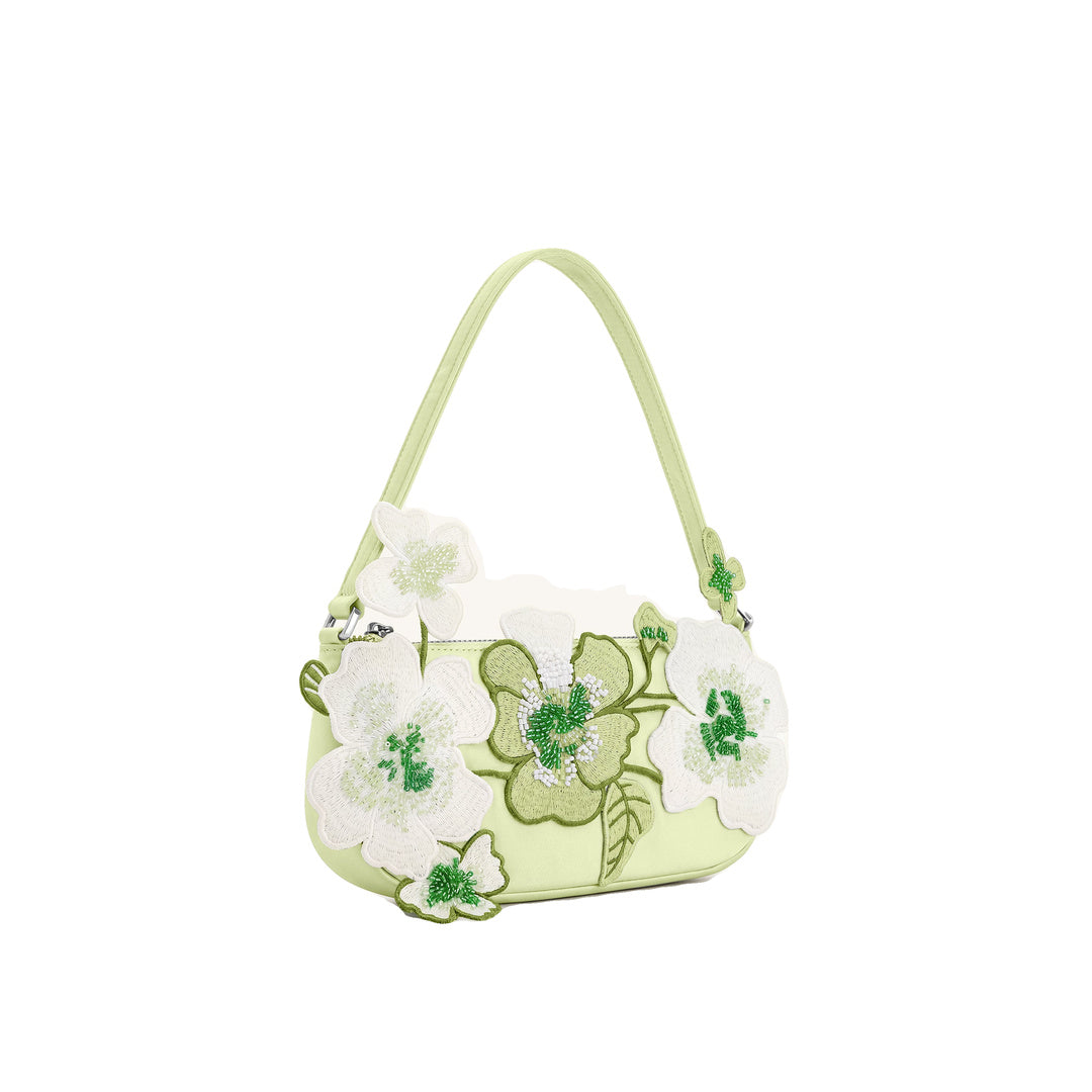 JW PEI Leona Bead Embellished Shoulder Bag - Light Green by JW PEI