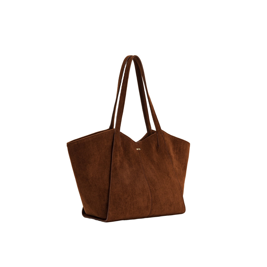 JW PEI Kiana Large Capacity Tote Bag - Dark Brown by JW PEI