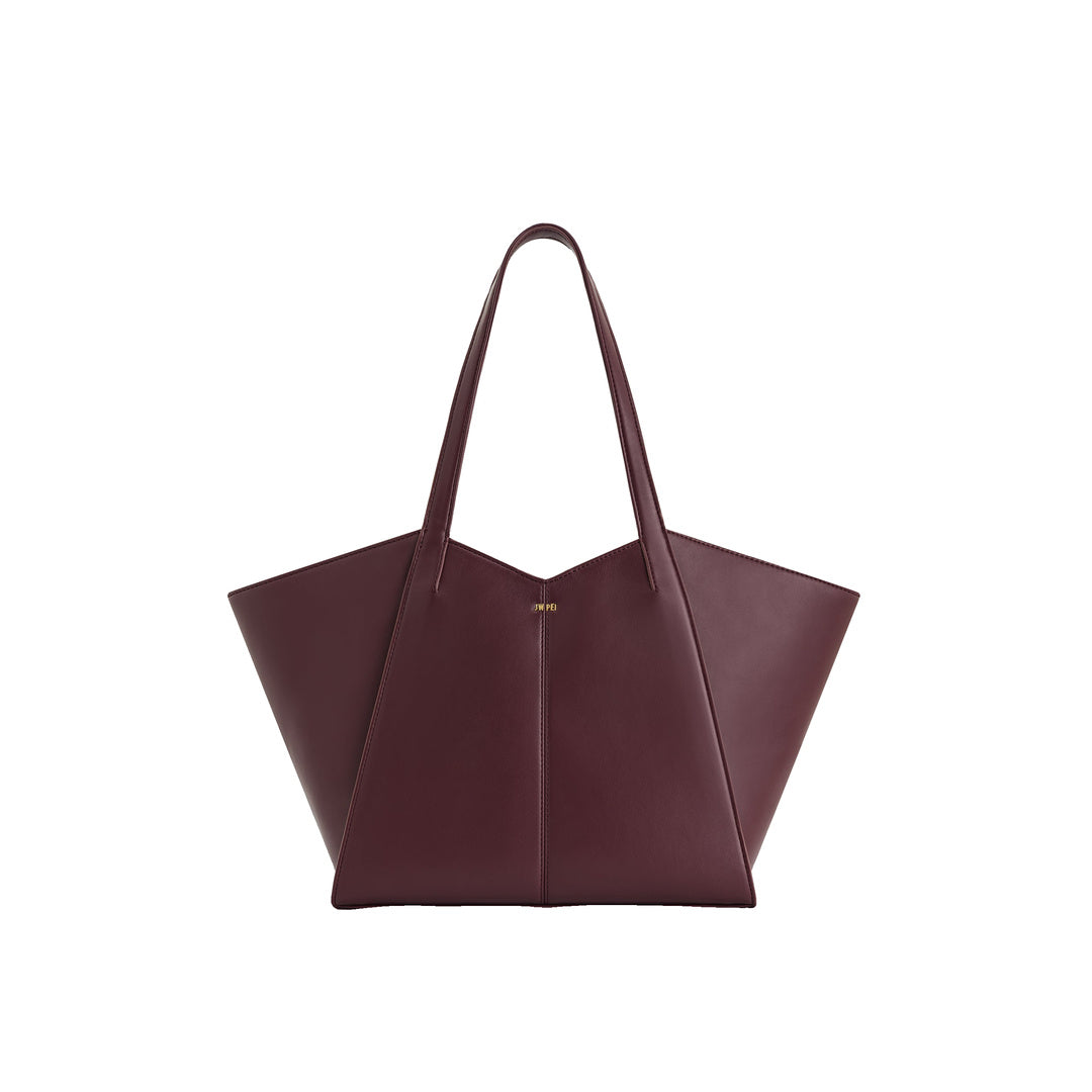 JW PEI Kiana Large Capacity Tote Bag - Deep Claret by JW PEI
