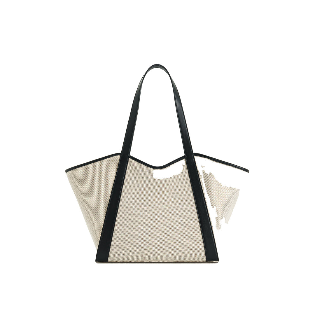 JW PEI Kiana Large Capacity Tote Bag - Black Canvas by JW PEI