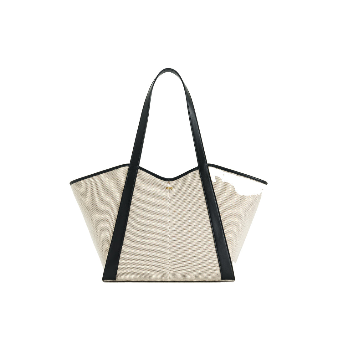 JW PEI Kiana Large Capacity Tote Bag - Black Canvas by JW PEI