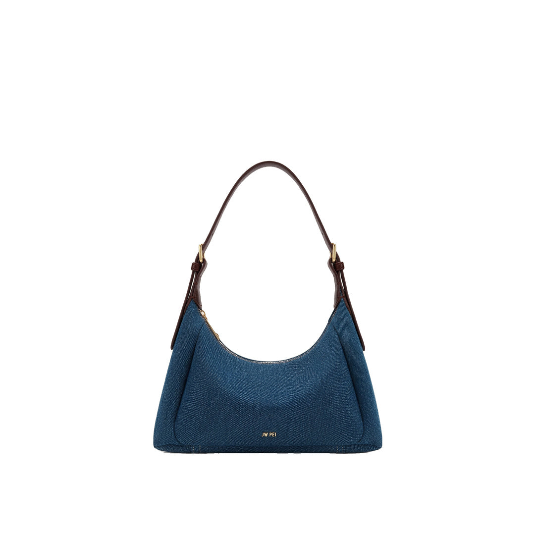 JW PEI Velora Denim Shoulder Bag - Blue Denim by JW PEI