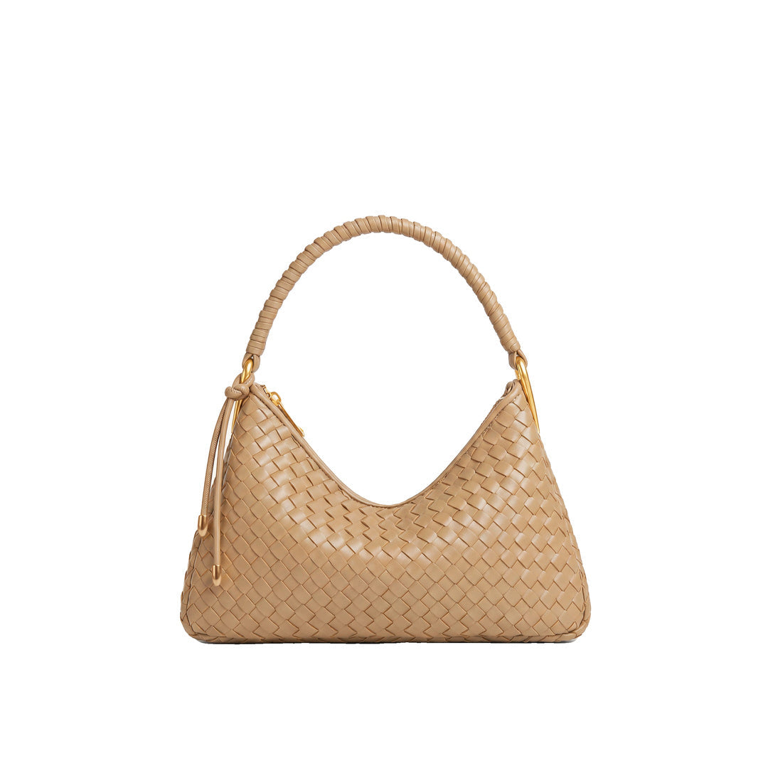 JW PEI Lorena Woven Shoulder Bag - Camel by JW PEI
