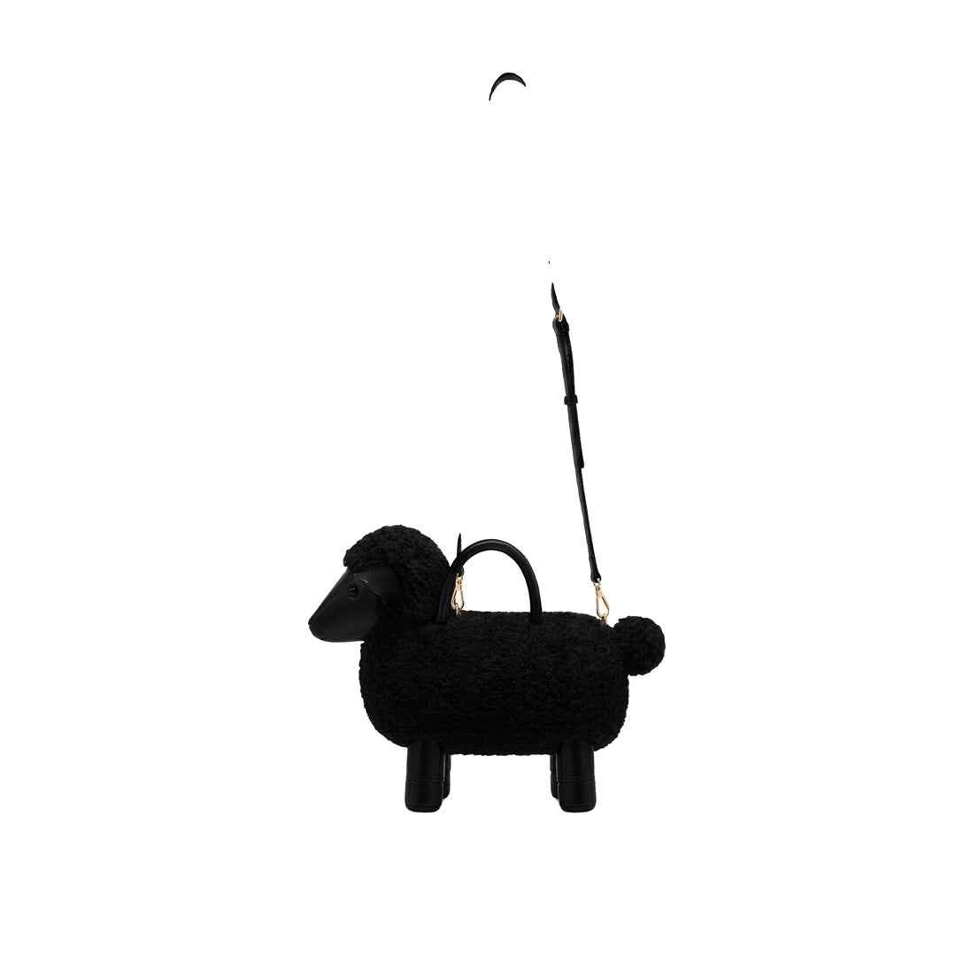 JW PEI Luna Sheep Top Handle Bag - Black by JW PEI