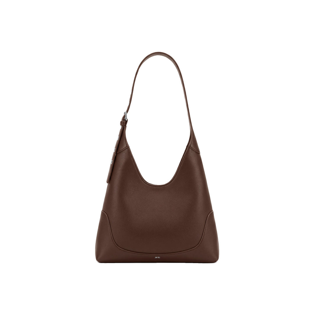 JW PEI Willow Soft Hobo Shoulder Bag - Dark Brown by JW PEI