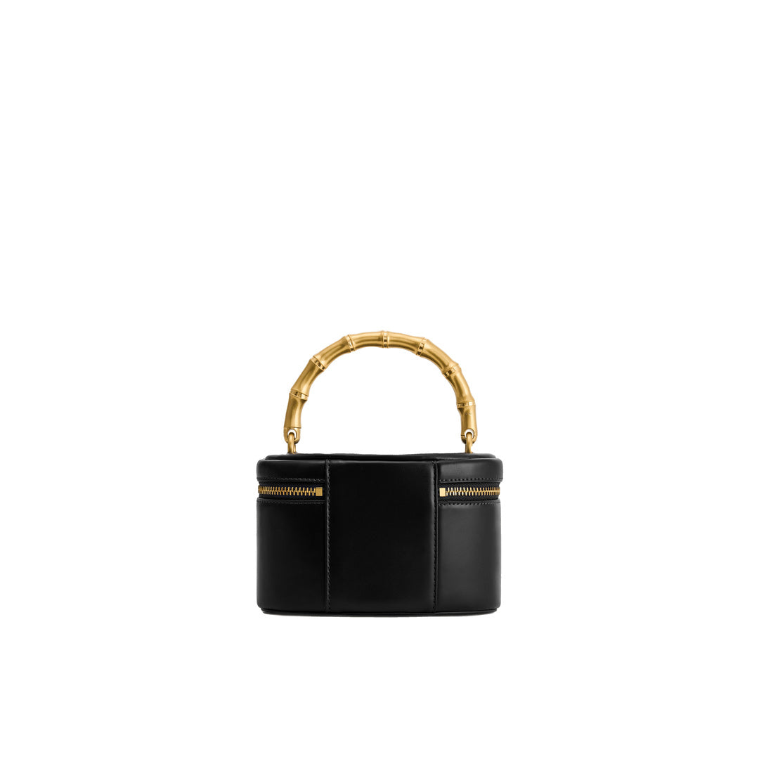 JW PEI Natalie Metal Geometric Pendant Handle Bag - Black by JW PEI