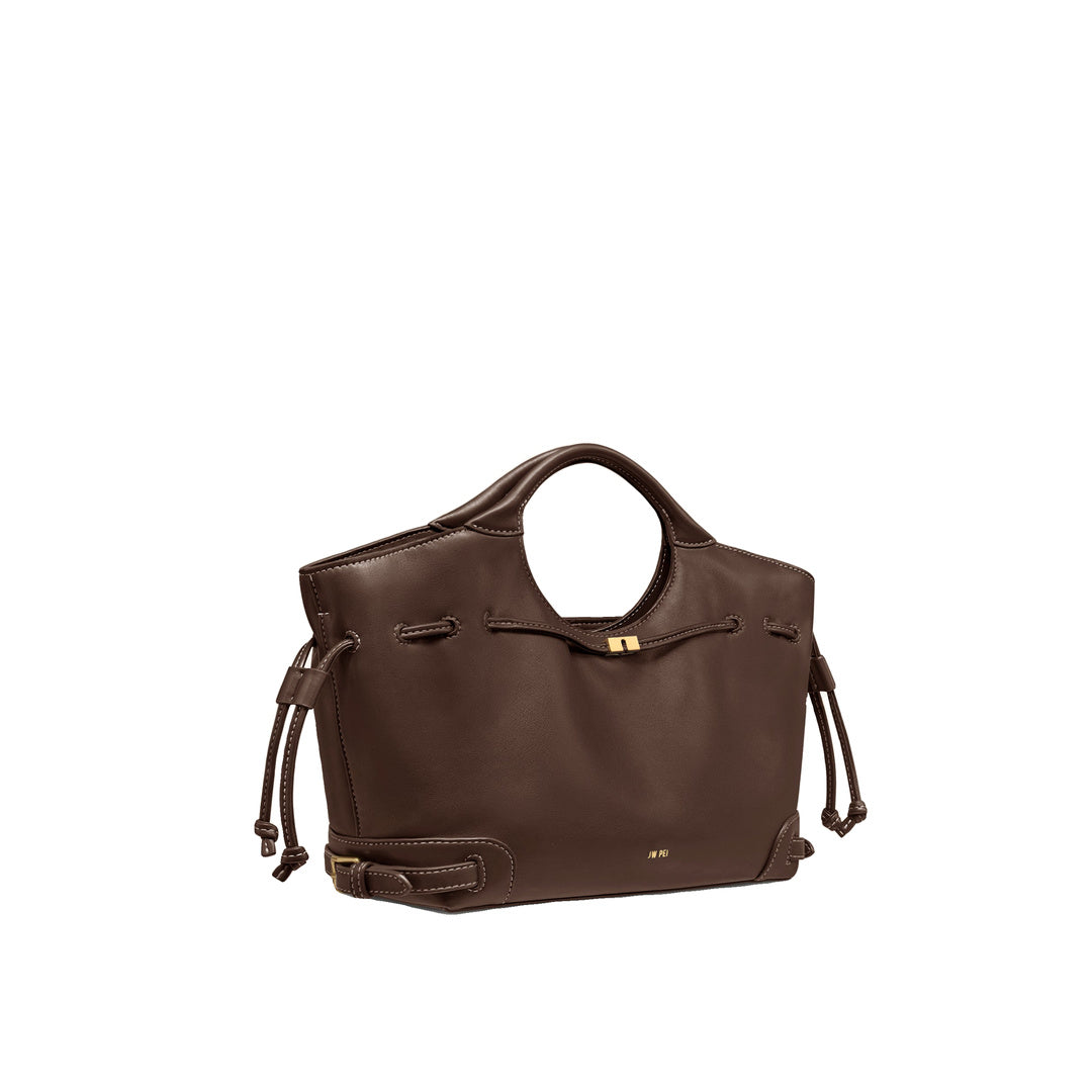 JW PEI Virelle Drawstring Tote Bag - Brown by JW PEI