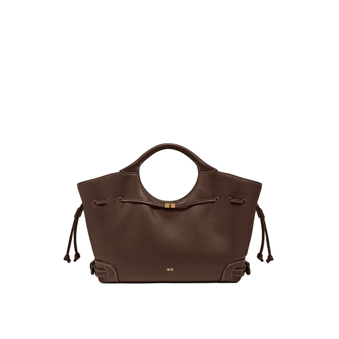 JW PEI Virelle Drawstring Tote Bag - Brown by JW PEI