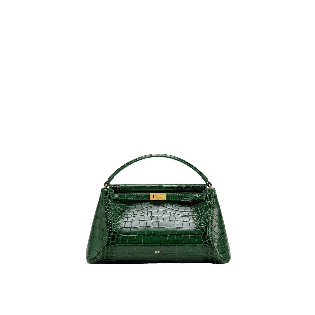 JW PEI Carmen Top Handle Bag - Forest Green Croc by JW PEI