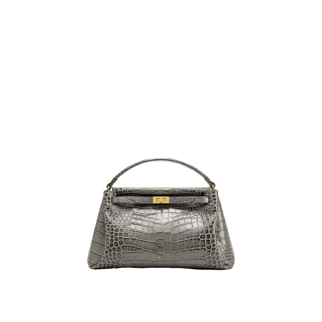JW PEI Carmen Top Handle Bag - Grey Croc by JW PEI