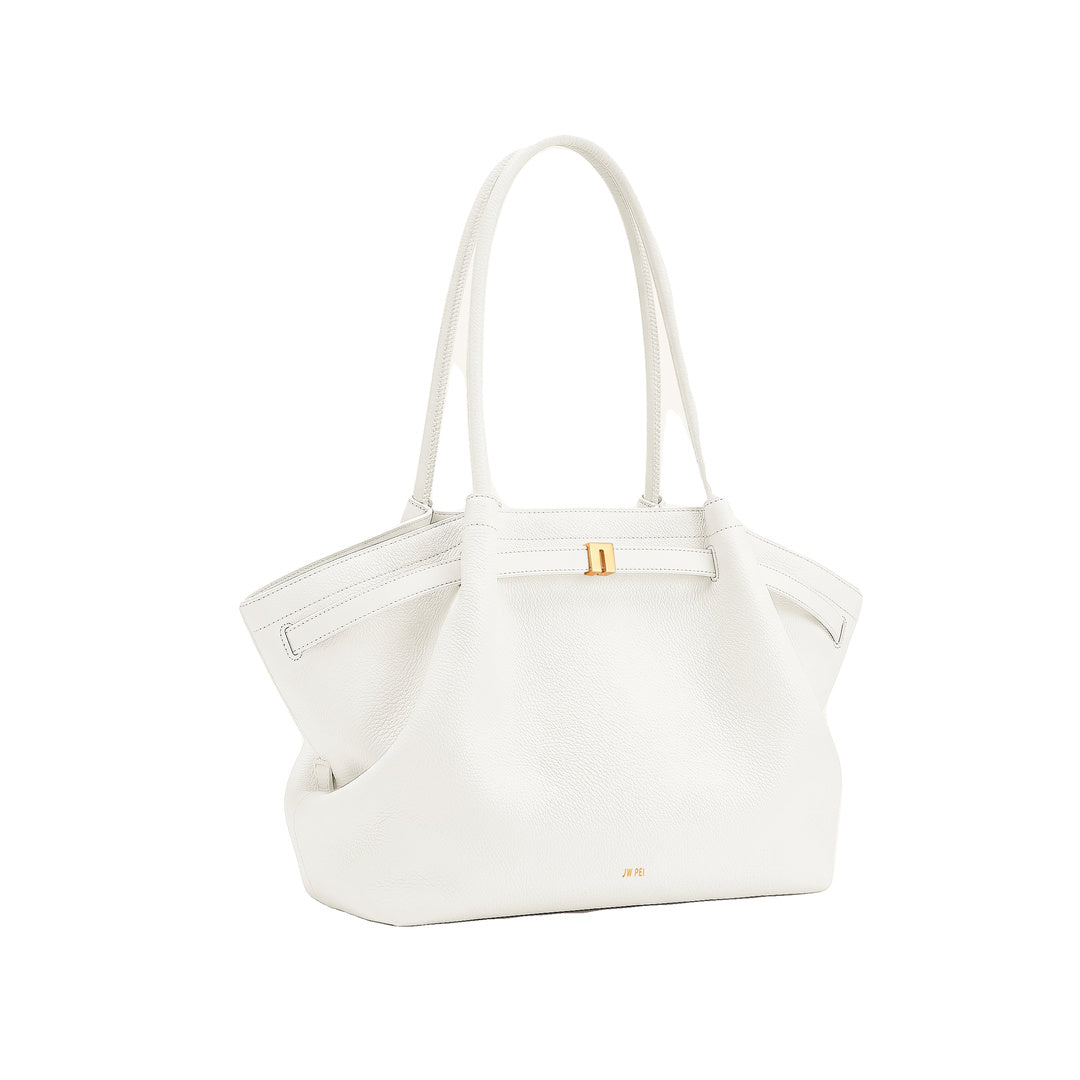 JW PEI Hana Large Tote Bag - White by JW PEI