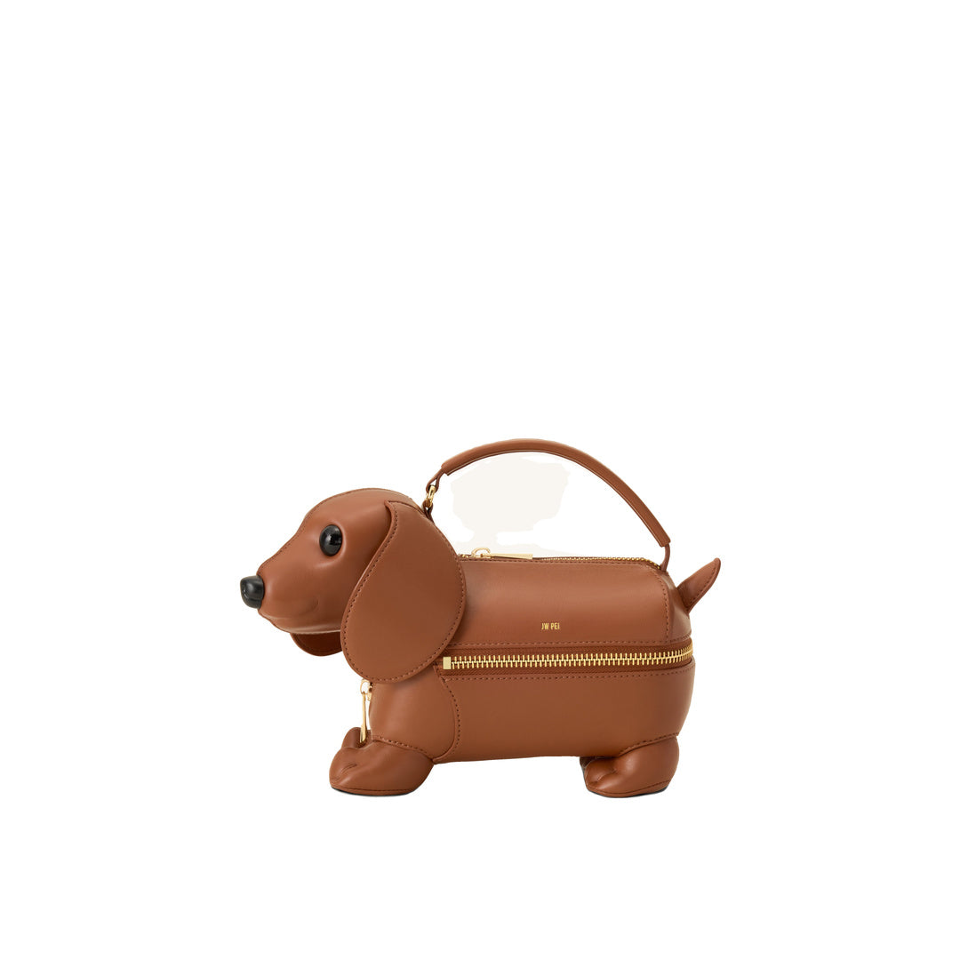 JW PEI Emilia Dog-Shaped Bag - Brown by JW PEI