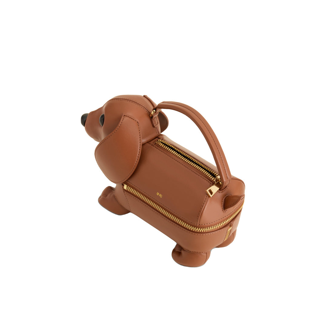JW PEI Emilia Dog-Shaped Bag - Brown by JW PEI