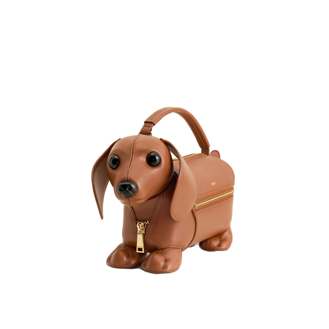 JW PEI Emilia Dog-Shaped Bag - Brown by JW PEI