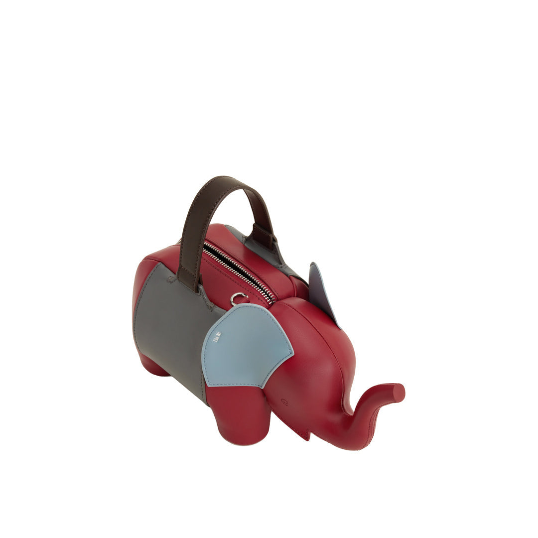 JW PEI Claire Elephant Shaped Handbag - Red/Dark Gray by JW PEI