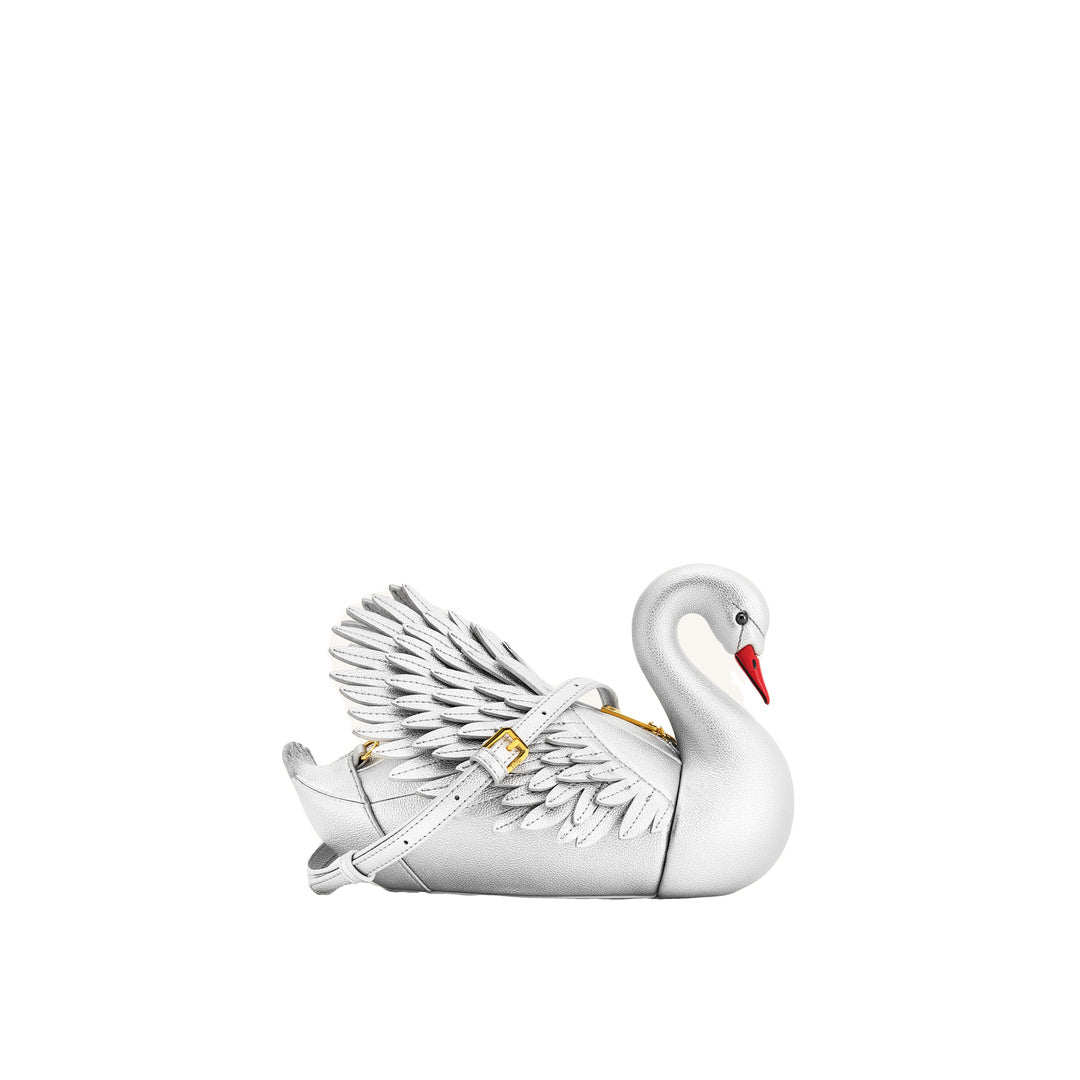 JW PEI Alani Swan Shaped Crossbody Bag - Silver by JW PEI