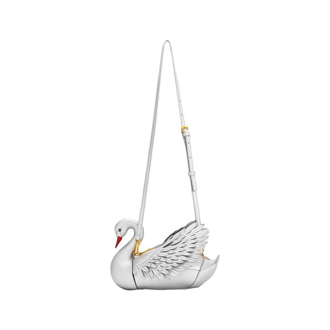 JW PEI Alani Swan Shaped Crossbody Bag - Silver by JW PEI