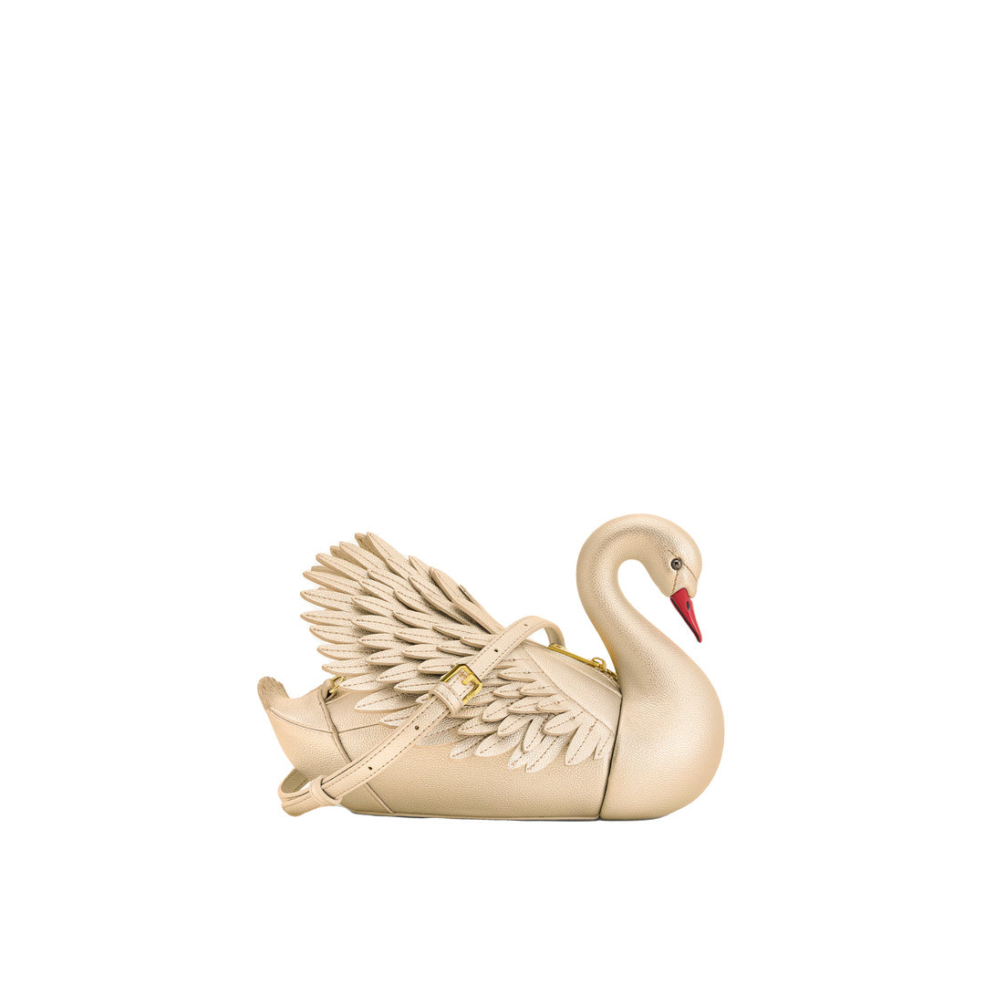 JW PEI Alani Swan Shaped Crossbody Bag - Gold by JW PEI