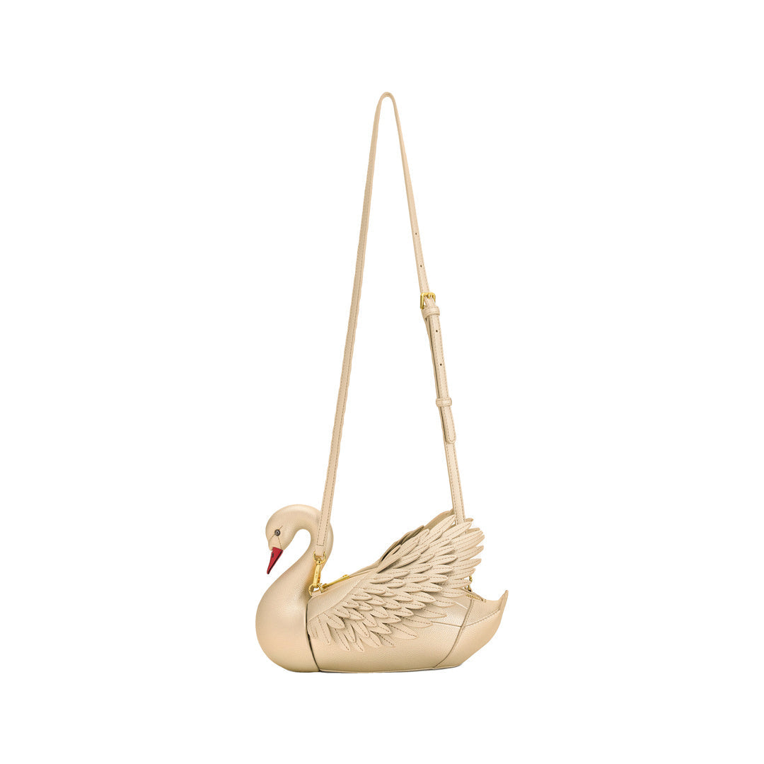 JW PEI Alani Swan Shaped Crossbody Bag - Gold by JW PEI