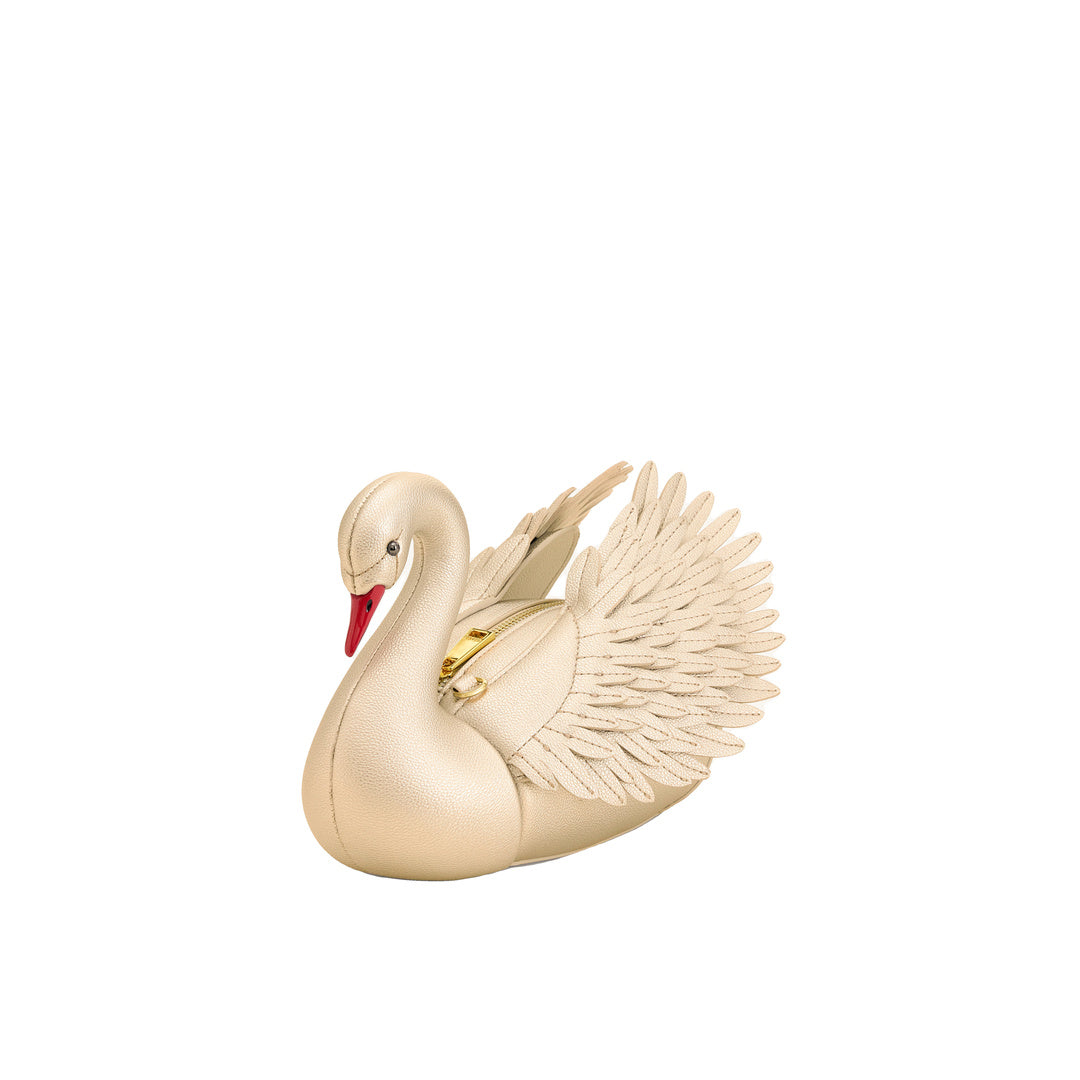 JW PEI Alani Swan Shaped Crossbody Bag - Gold by JW PEI