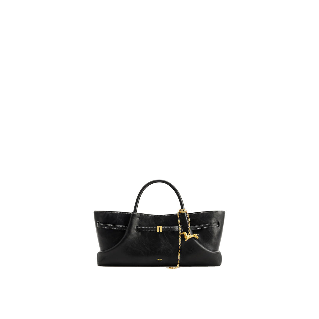 JW PEI Maeve Dachshund Metal Charm Tote Bag - Black by JW PEI