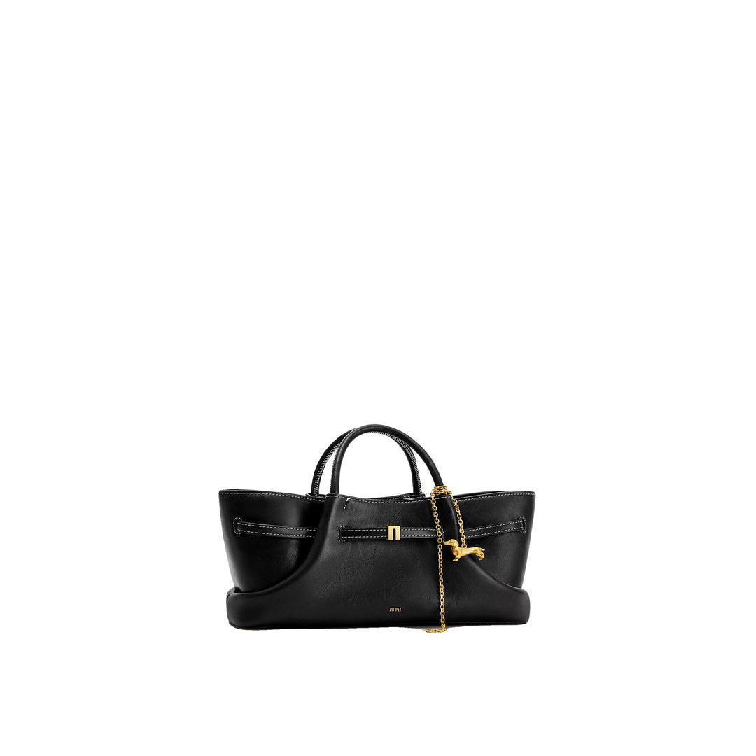 JW PEI Maeve Dachshund Metal Charm Tote Bag - Black by JW PEI