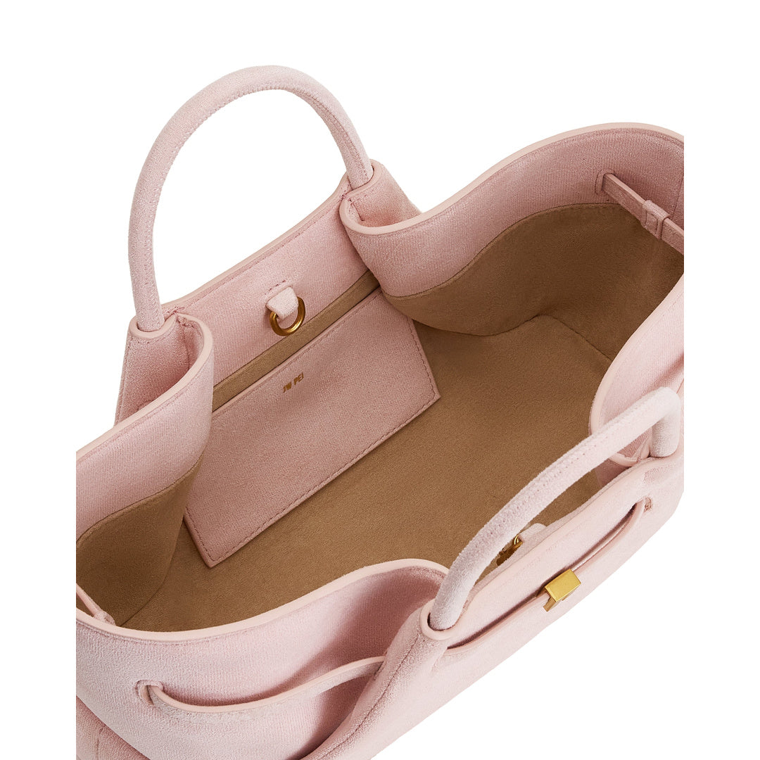 JW PEI Maeve Dachshund Metal Charm Faux Suede Tote Bag - Pink by JW PEI