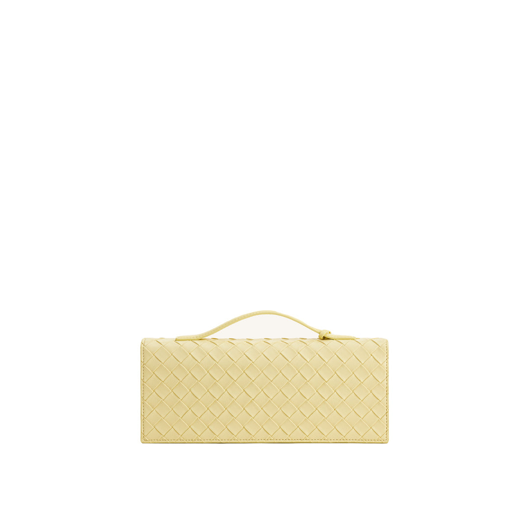 JW PEI Celeste Woven Textured Envelope Top Handle Bag - Yellow by JW PEI