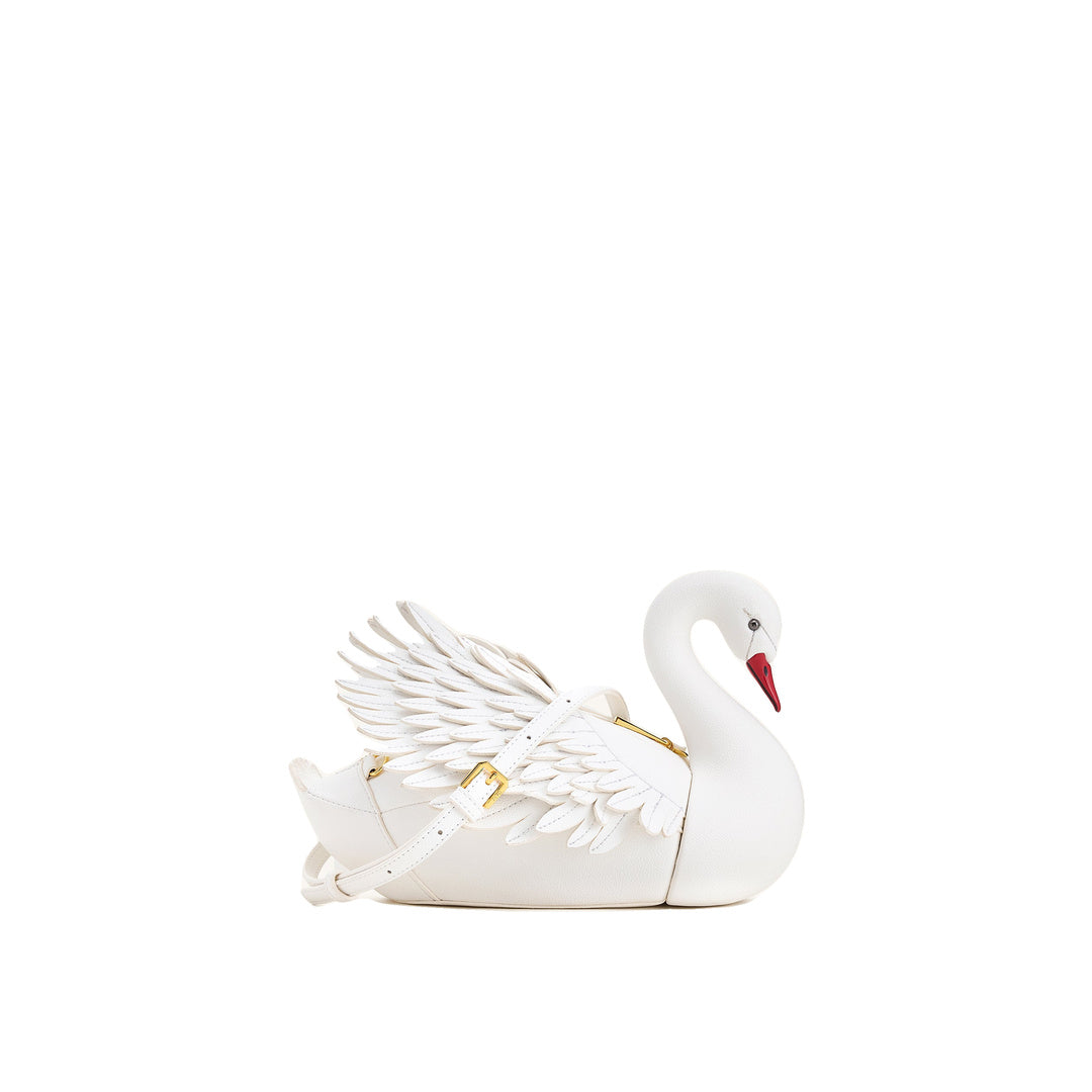 JW PEI Alani Swan Shaped Crossbody Bag - White by JW PEI