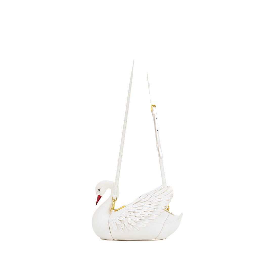 JW PEI Alani Swan Shaped Crossbody Bag - White by JW PEI