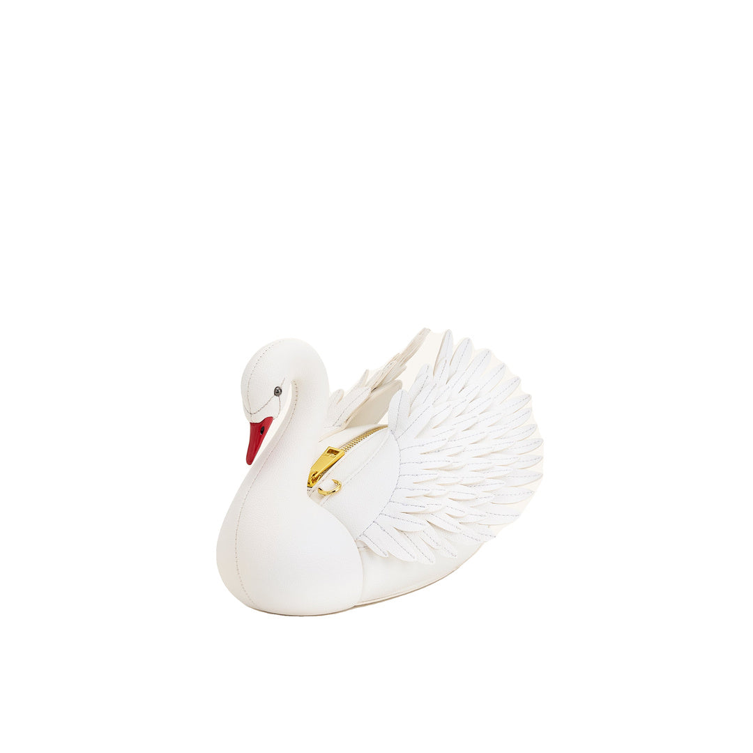 JW PEI Alani Swan Shaped Crossbody Bag - White by JW PEI