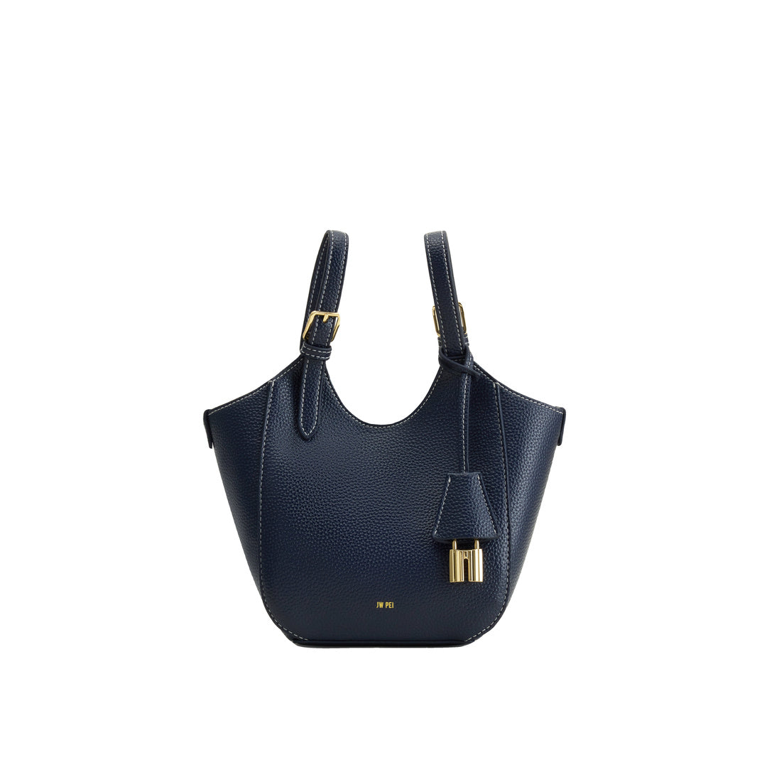 JW PEI Ines Padlock Tote Bag - Navy by JW PEI